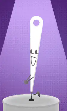 animated needle dancing on stage
