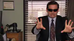 Michael Scott sunglasses hands