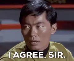 I agree, sir