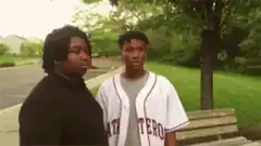 Two guys, one leaves the other standing