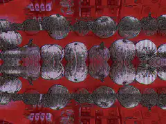 glitchy kaleidoscope pattern
