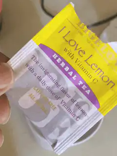 I Love Lemon tea tag reveals message