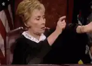 Judge Judy pointing finger