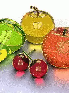 shiny fruit still life