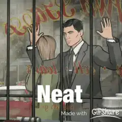 Man in jail cell says Neat