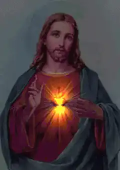 Jesus Holy Heart Glowing