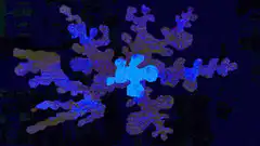 Abstract fractal morphing animation