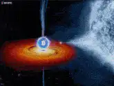 Black hole accretion disk animation