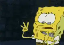 SpongeBob shows gang signs
