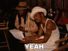 Snoop Dogg nodding and saying yeah