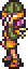 pixel art girl with green hat