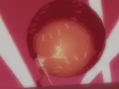 Character hitting a giant baseball