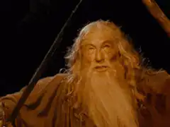 Gandalf fights Balrog on bridge