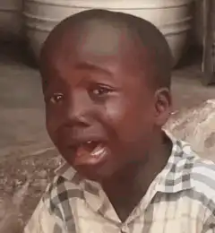 Crying boy turns into laughing boy