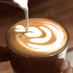 Latte art pouring