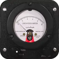 Give-A-Fuck-O-Meter gauge