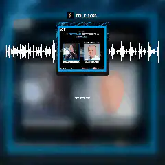 Tourist music player with audio visualizer