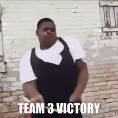 Team 3 Victory dancing man