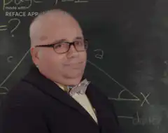 Math teacher makes ok sign