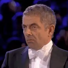 Rowan Atkinson serious face