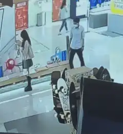 Man trips and falls on bench