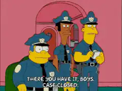 Three Simpsons Police Officers Case Closed