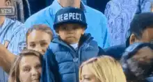 Kid takes off respect hat