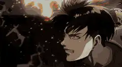 Eren Yeager transforms into Titan