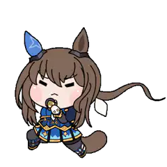 chibi horse girl angry