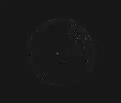 Rotating wireframe globe with data points