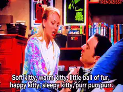 Penny sings Soft Kitty to Sheldon