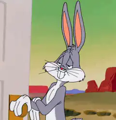 Bugs Bunny laughing