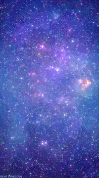 Colorful galaxy with twinkling stars