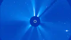Solar eclipse with coronal mass ejection