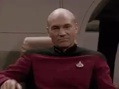Captain Picard says Engage