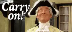 Carry on man in tricorn hat