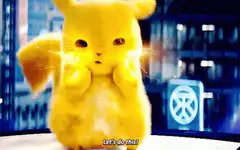 Pikachu charges up electricity
