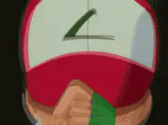 Ash Ketchum throws a pokeball