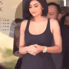 Kylie Jenner posing at an event