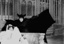 Maleficent in a church