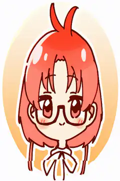 anime girl with glasses nodding