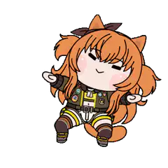 chibi fox girl dancing