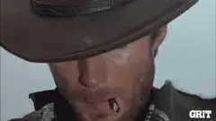 Clint Eastwood squinting with cigarette