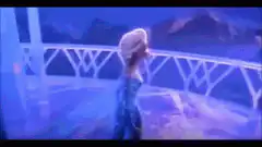 Elsa builds ice palace