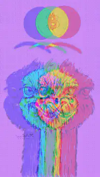 Psychedelic money and bitcoin animation