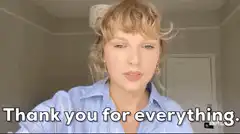 Taylor Swift Thank You For Everything