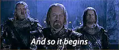 And so it begins