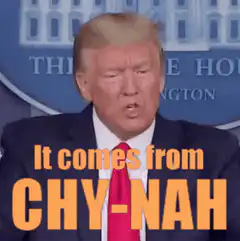 Donald Trump It Comes From CHY-NAH