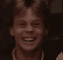 Michael J. Fox laughing