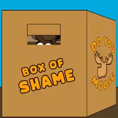 Box of Shame with Peeking Eyes